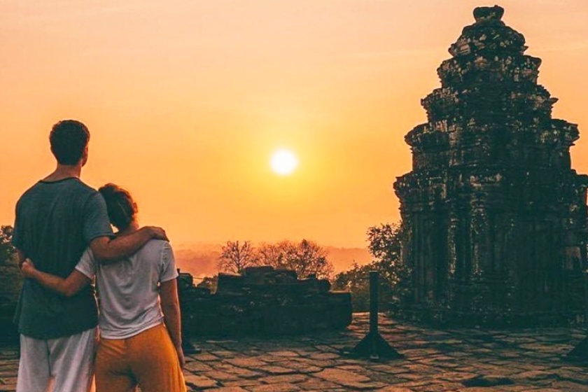 Sunset in Angkor Wat, Cambodia